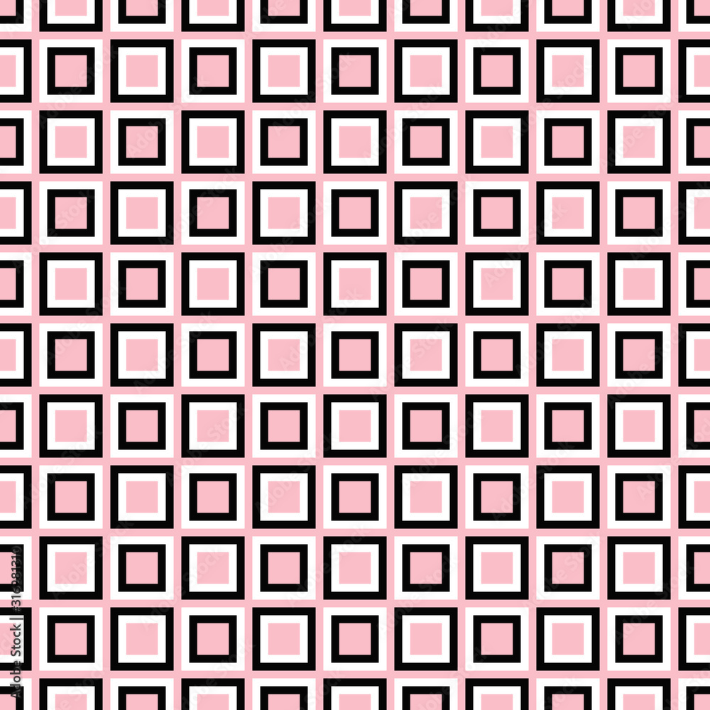 Seamless geometrical square pattern background - vector design
