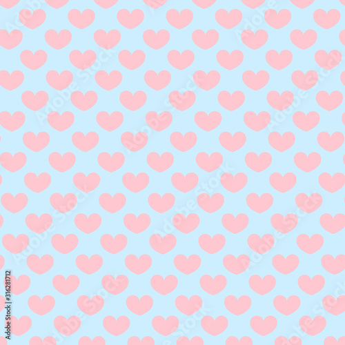 Hearts pattern. Valentine day design. Vector.