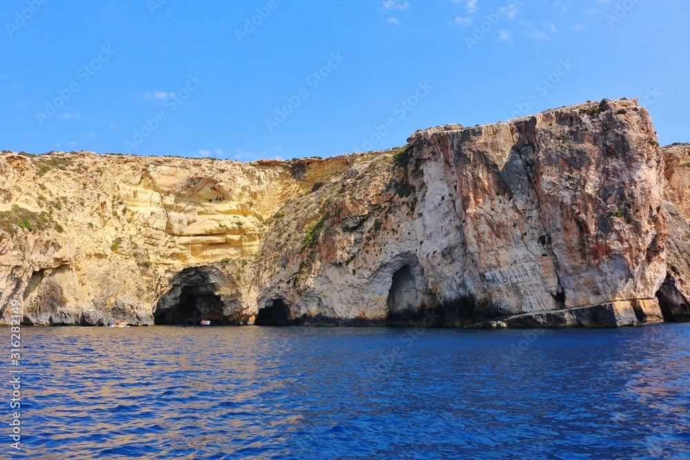 Cliffs with Blue Grotto at Malta Cliffs with Blue Grotto at Malta