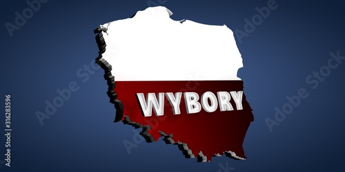 Election baner for Poland - Wybory 2020. photo