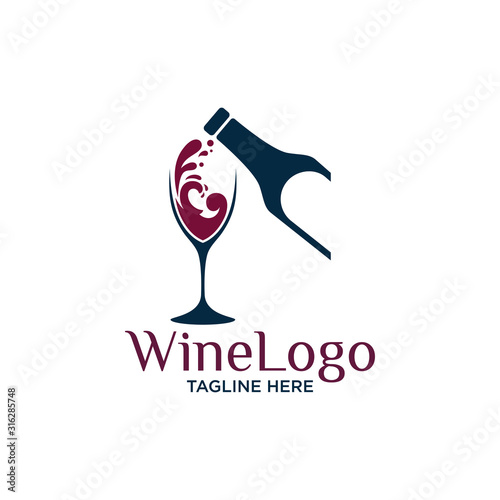 Wine Logo Design Template
