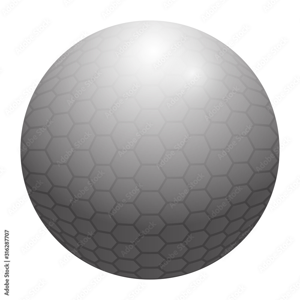 Isolated emoji golf ball Isolated emoji golf ball