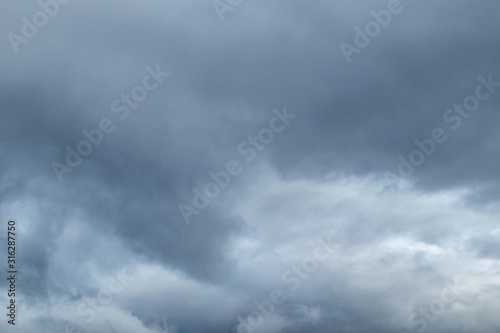 Dramatic sky clouds view texture background 