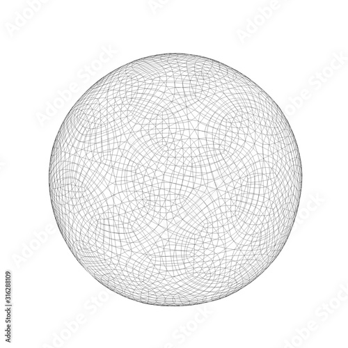 Render lines globe