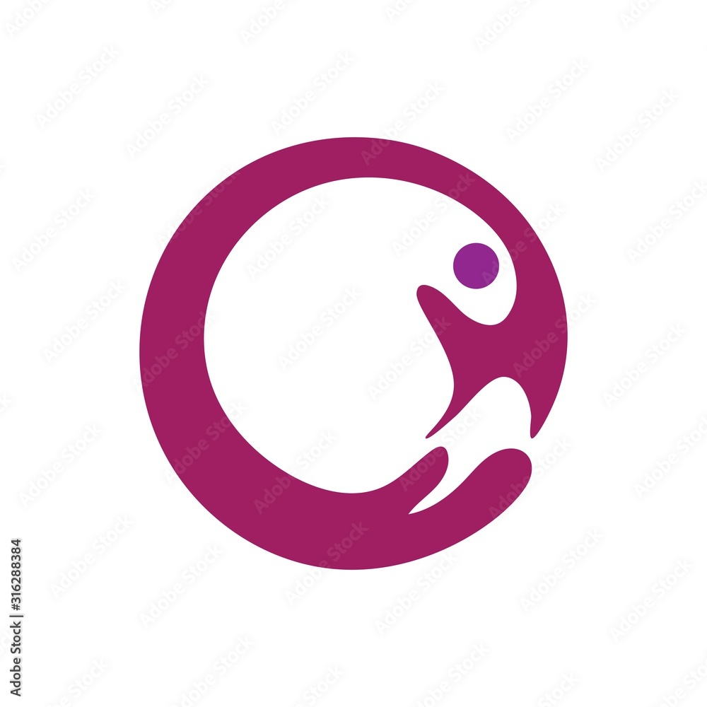 hand care logo vector