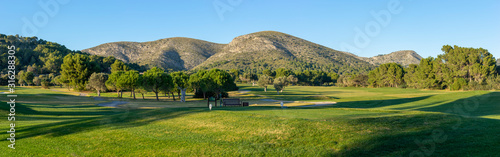 Photography golf course in mallorca