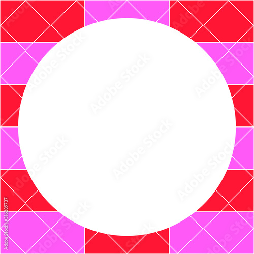 Frame. Abstract decoration background. Shapes vector pattern. Fill text card. Vector frame.