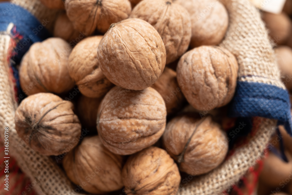 Delicious and fresh walnuts ready for cooking Delicious and fresh walnuts ready for cooking