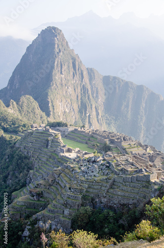 Fotografie Macchu Picchu from a distant perspective