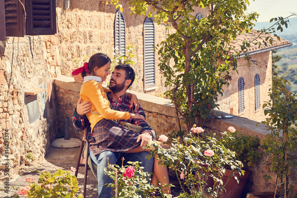 romantic man and woman together on vacation. Love on travel romantic man and woman together on vacation. Love on travel