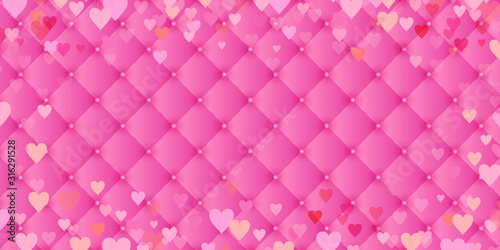 バレンタイン　ハート　皮　背景　