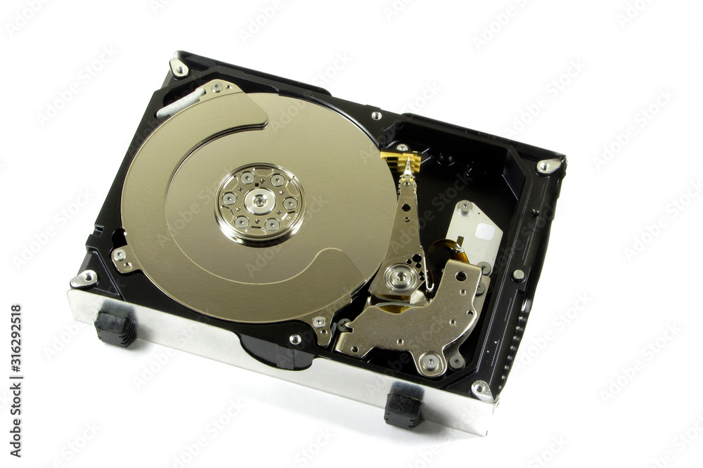 Hard drive isolated on a white background. Hard drive isolated on a white background.