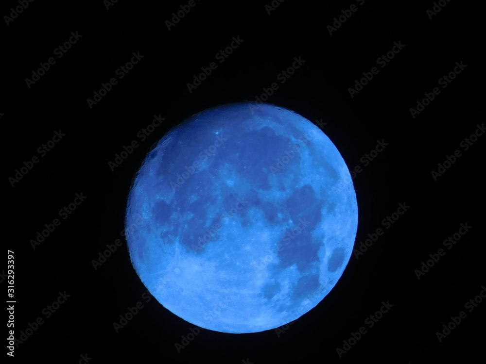 Naklejka premium blue moon