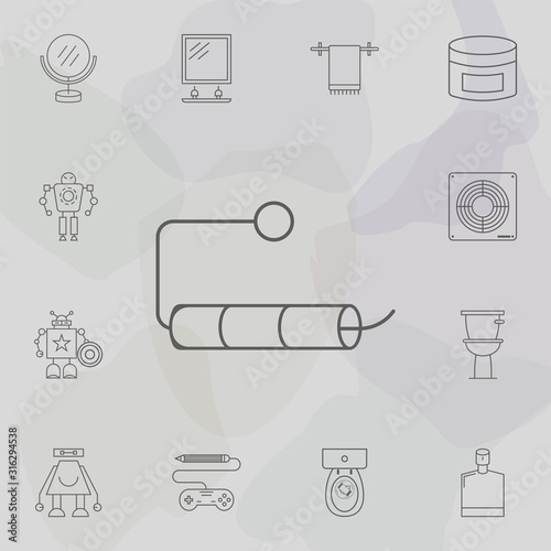 Empty roll of toilet paper icon. Web icons universal set for web and mobile