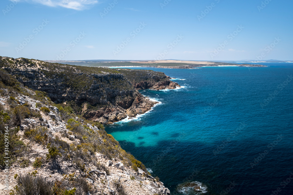 View of Sperm Whale Cliff, Whalers Way, South Australia