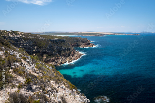 View of Sperm Whale Cliff, Whalers Way, South Australia © Gary