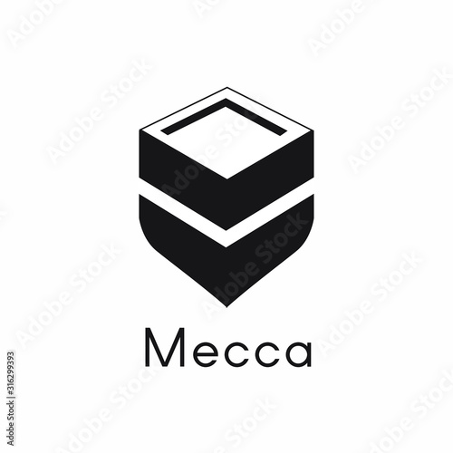 Minimalist Mecca Logo Vector Design
