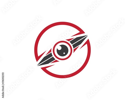 Free Download optical eye icon Logo vector Template illustration - GFXLoad