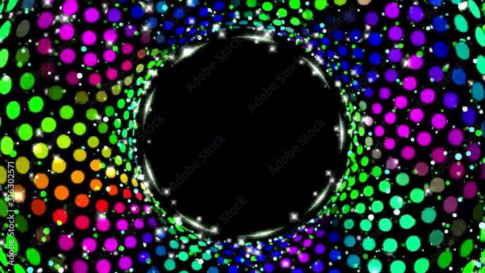 Circles Particles Lights Background Loop