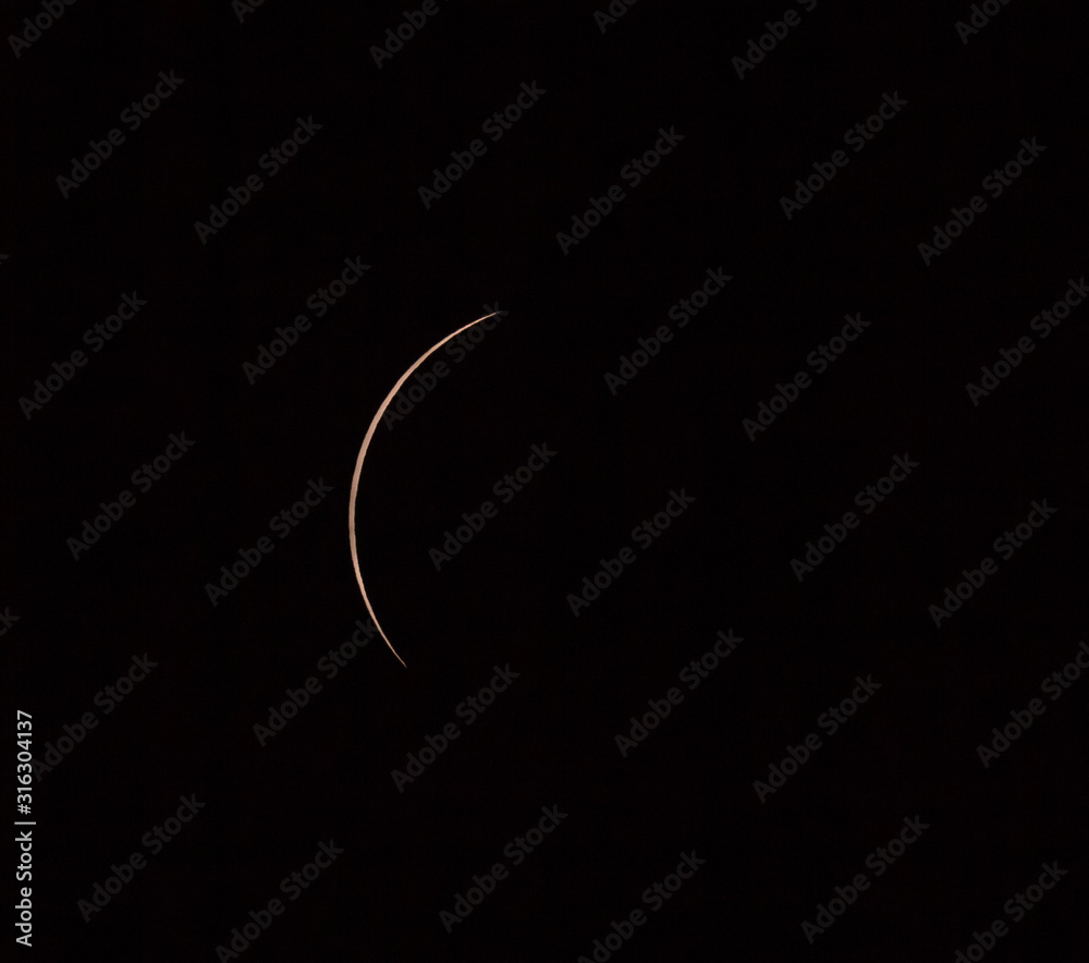 Eclipse about to go to complete totality Eclipse about to go to complete totality