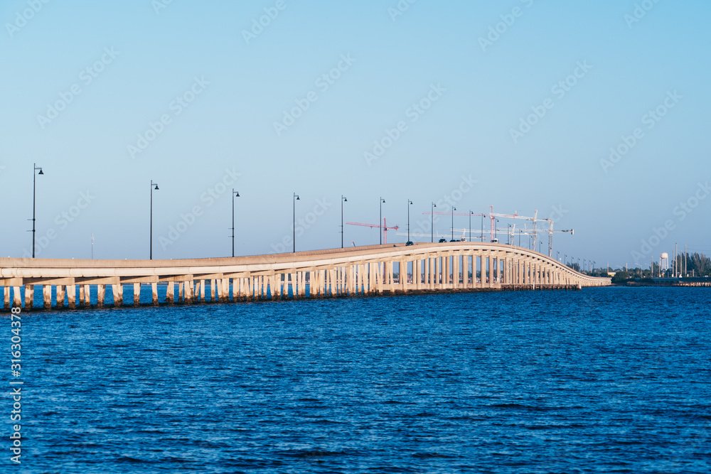 Bridge over the peace river at Punta Gorda and Port Charlotte