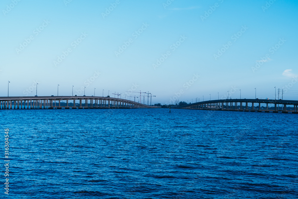 Bridge over the peace river at Punta Gorda and Port Charlotte