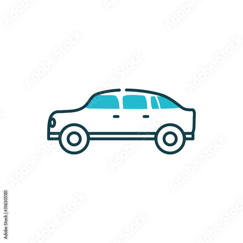 Isolated car vehicle vector design