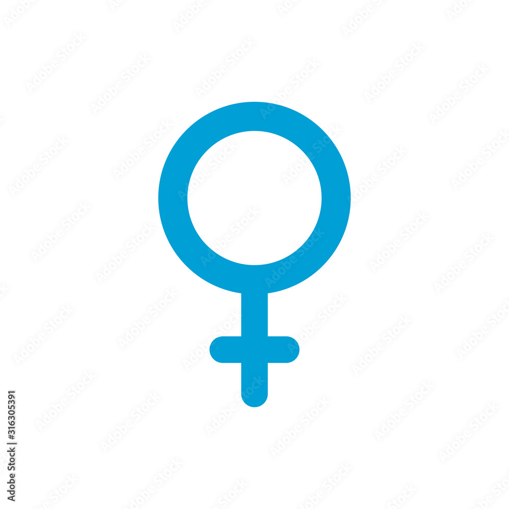 Isolated female gender vector design Isolated female gender vector design