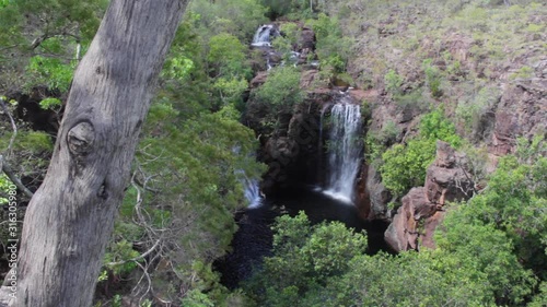 Wide Overheard View of Florence Falls in Litchfield National Park (Outside Darwin, Australia) photo