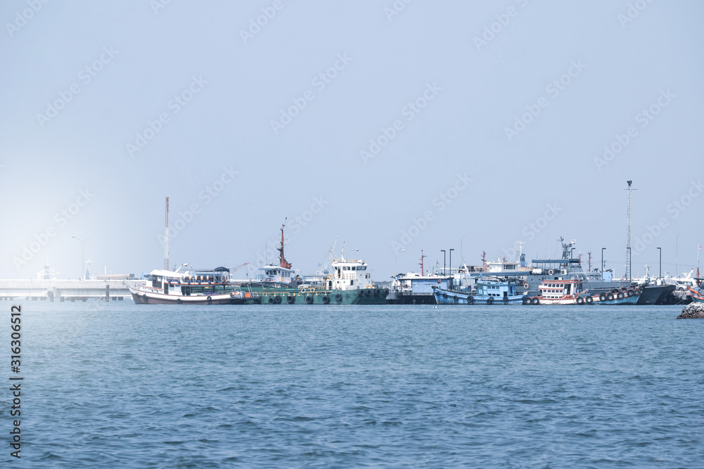 Fishing boats used to fish by villagers. Fishing boats used to fish by villagers.