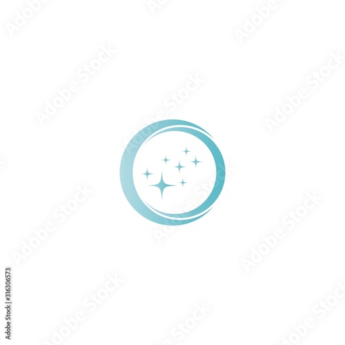 Cleaning logo template vector icon design