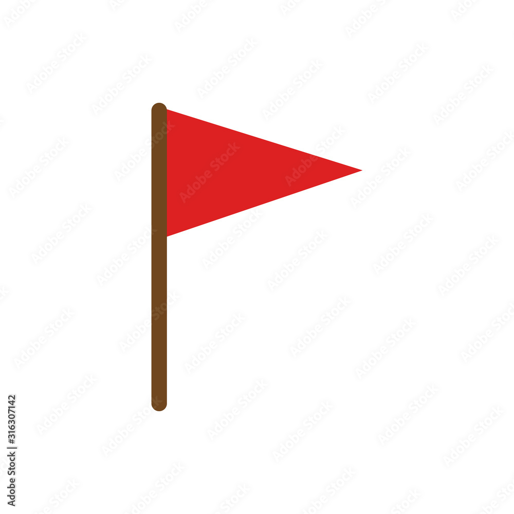 Isolated racing flag vector design Isolated racing flag vector design