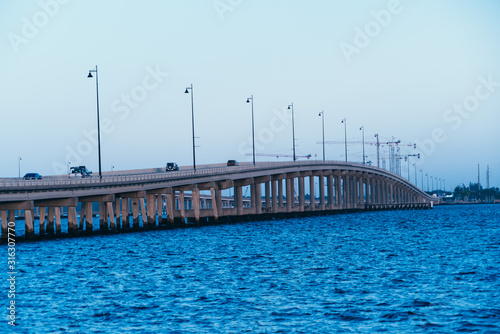 Bridge over the peace river at Punta Gorda and Port Charlotte