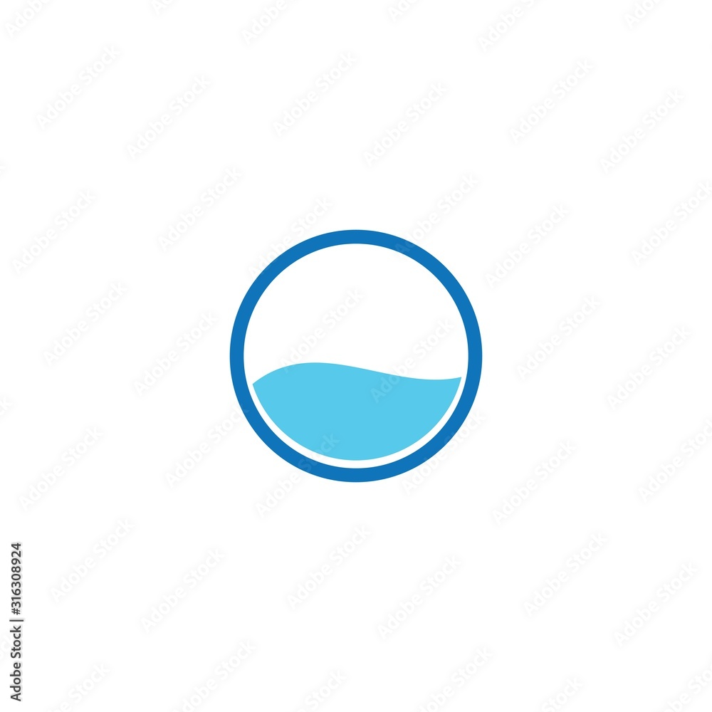 Water wave logo template vector icon design Water wave logo template vector icon design