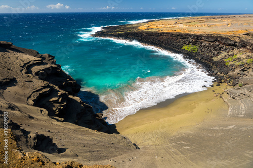 Green Sand Beach, Papakolea Beach, Big Island Hawaii photo