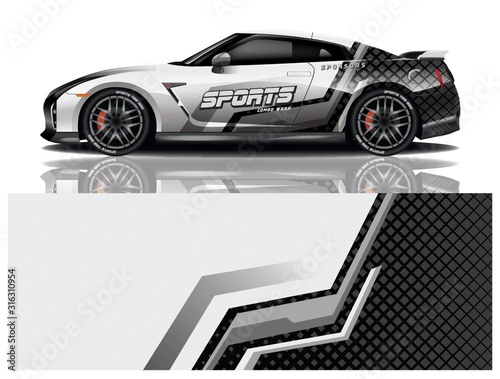 Sport Car Decal Vector Design 