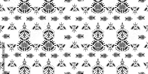 Heometrict pattern etnic indian black ornamental on color background. Navajo motif texture ornate  design for surface print.