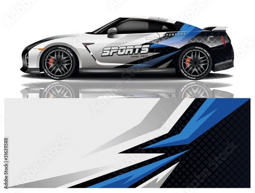 Sport Car Decal Vector Design 