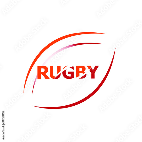 rugby logo inspiration. for rugby sports. modern abstract template design.