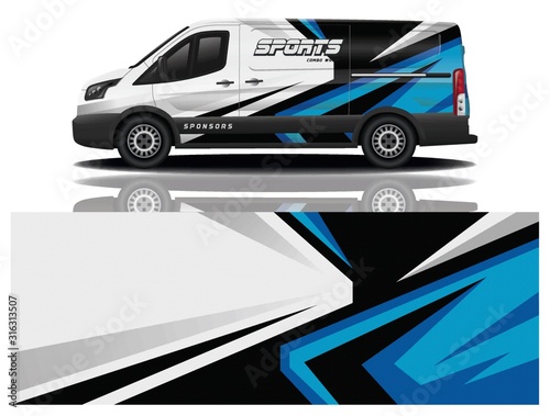 Van Car Decal Wrap Vector Design