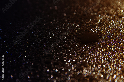 Water particles as background