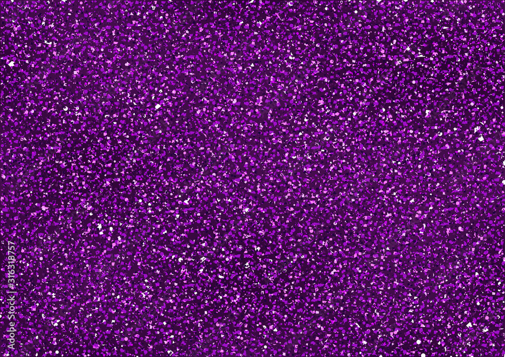 Violet Glitter Background as Mosaic Texture - Abstract Pattern for Your Graphic Design Illustration, Vector