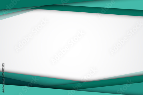 Abstract green graphic elements on white background, vector illustration.