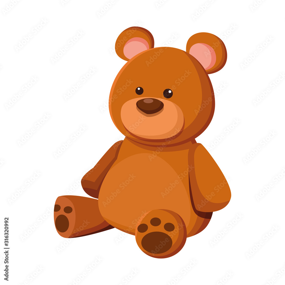 big teddy bear icon, colorful design big teddy bear icon, colorful design
