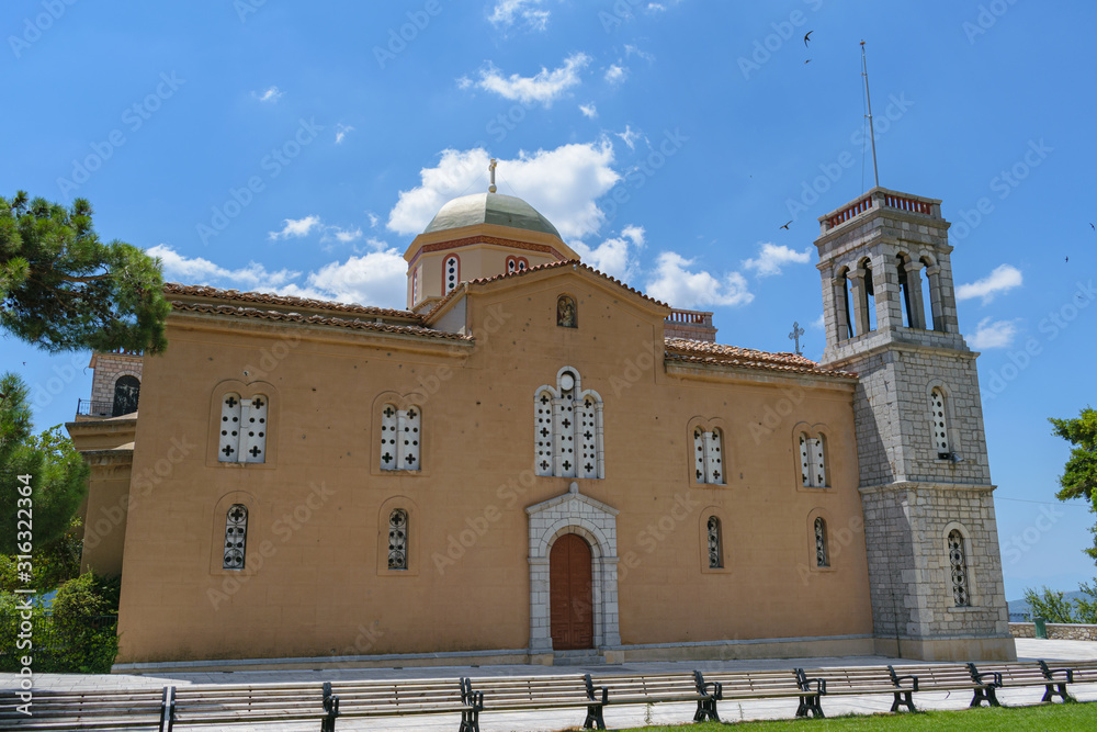 Fototapeta premium St. George (Agios Georgios) church, Arachova, Greece