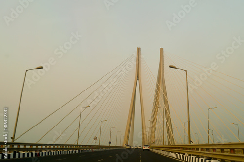 The Bandra-Worli Sea Link, officially called Rajiv Gandhi Sea Link, is a cable-stayed bridge that links Bandra with Worli in Mumbai, India.