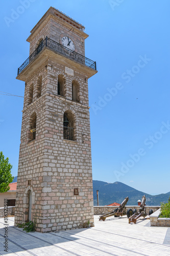 St. George (Agios Georgios) church tower clock , Arachova, Greece