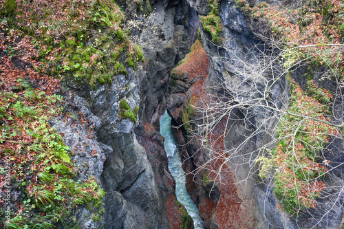 Partnachklamm in Garmisch-Partenkirchen, a canyon in germany photo