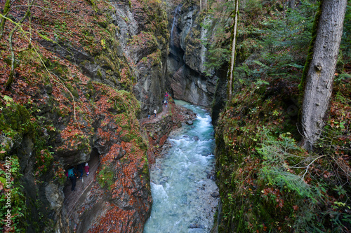 Partnachklamm in Garmisch-Partenkirchen, a canyon in germany photo