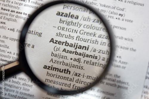 The word of phrase - Azerbaijani - in a dictionary.